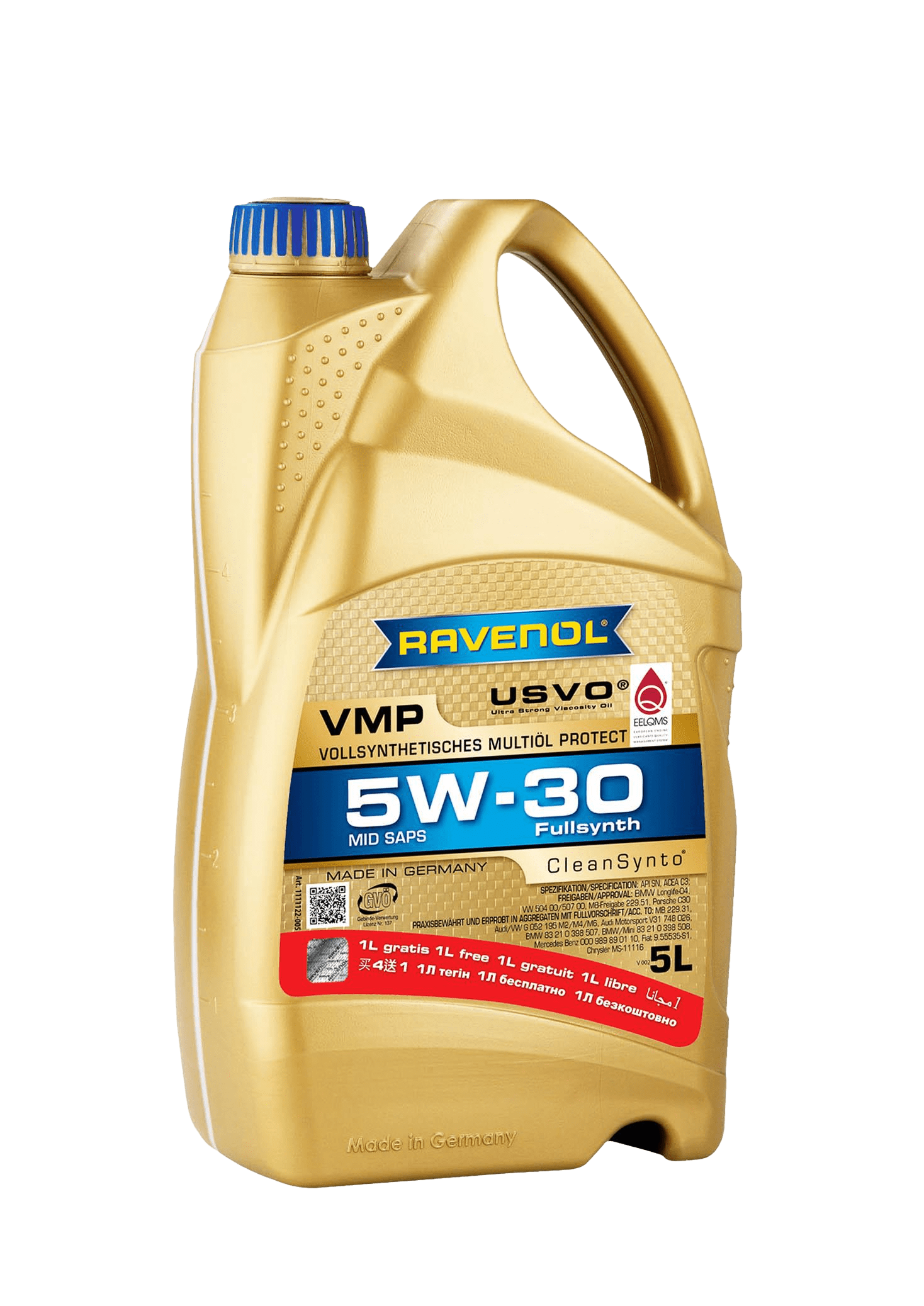 Моторное масло Ravenol VMP SAE 5W-30, 5л (RAVENOL: 1111122-005-01-A1R)