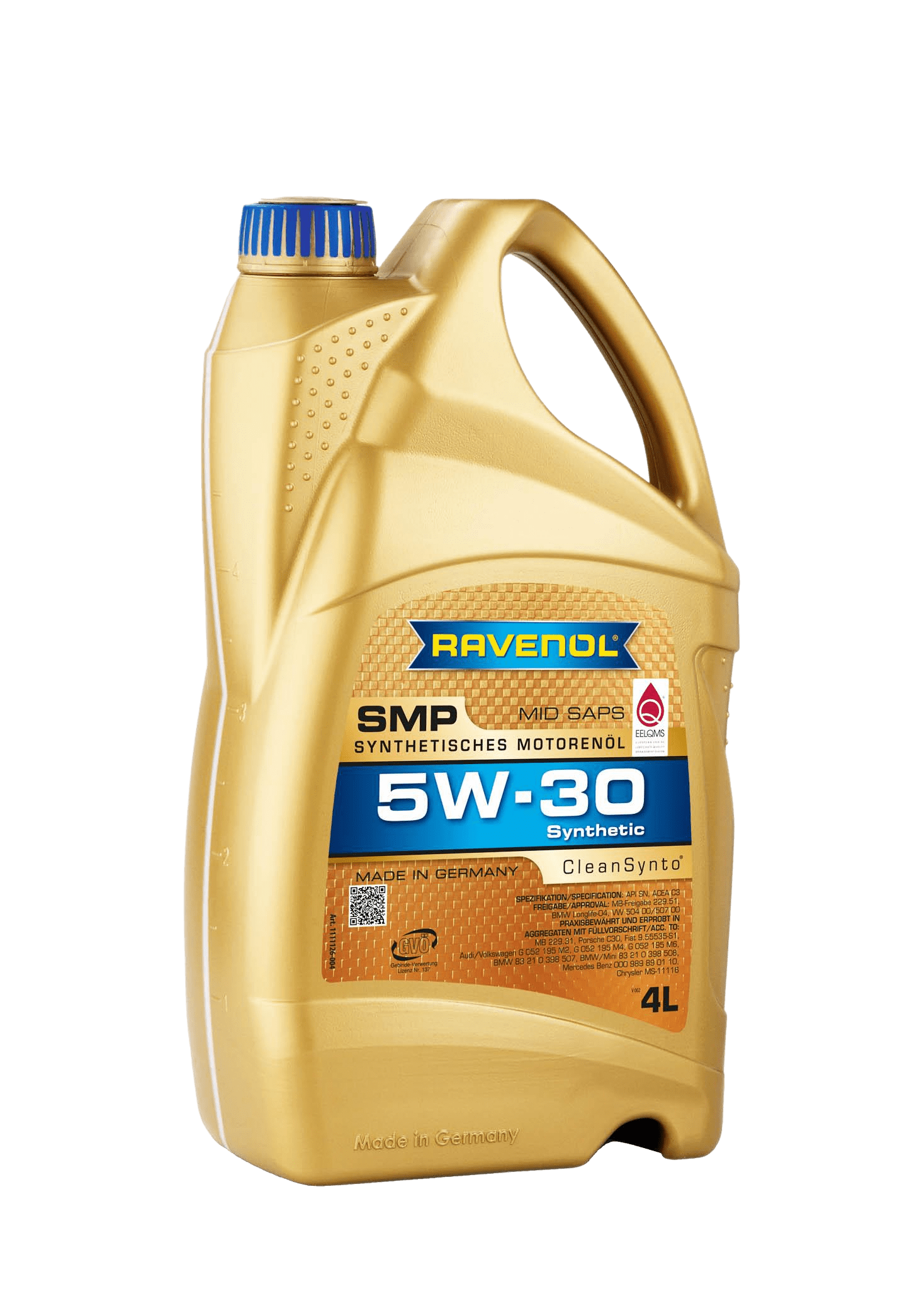 Моторное масло Ravenol SMP SAE 5W-30, 4л (RAVENOL: 1111126-004-01-999)