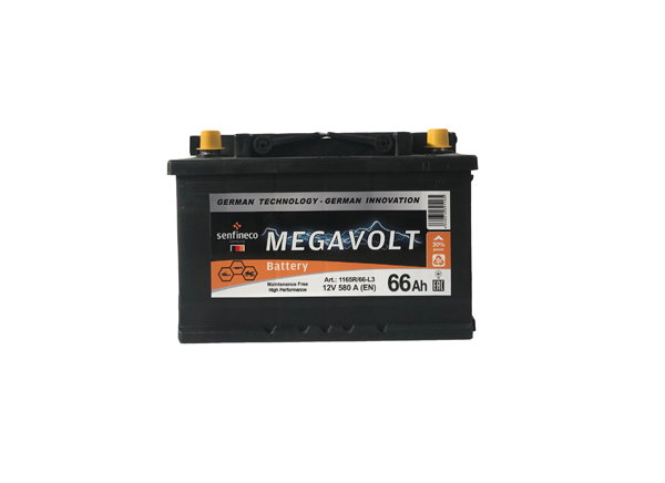 Аккумулятор Senfineco Megavolt 12V L+ (66 А/h) (MegaVolt: 1172L66L3)