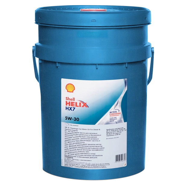 Моторное масло SHELL 5W30 HELIX HX7, 20л (SHELL: SHELL 5W30 HELIX HX720)