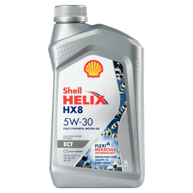 Моторное масло SHELL 5W30 HELIX HX8 ECT, 1л (SHELL: SHELL 5W30 HELIX HX8 ECT1)