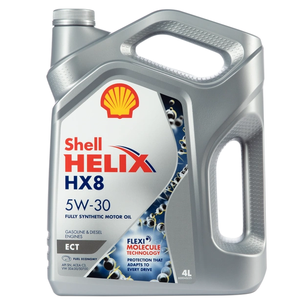 Моторное масло SHELL 5W30 HELIX HX8 ECT, 4л (SHELL: SHELL 5W30 HELIX HX8 ECT4)