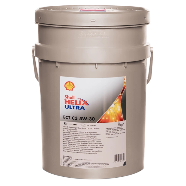 Моторное масло SHELL 5W30 HELIX ULTRA ECT, 20л (SHELL: SHELL 5W30 HELIX ULTRA ECT20)