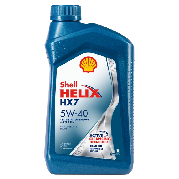 Моторное масло SHELL 5W40 HELIX HX7, 1л (SHELL: SHELL 5W40 HELIX HX71)