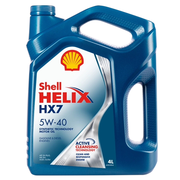 Моторное масло SHELL 5W40 HELIX HX7, 4л (SHELL: SHELL 5W40 HELIX HX74)