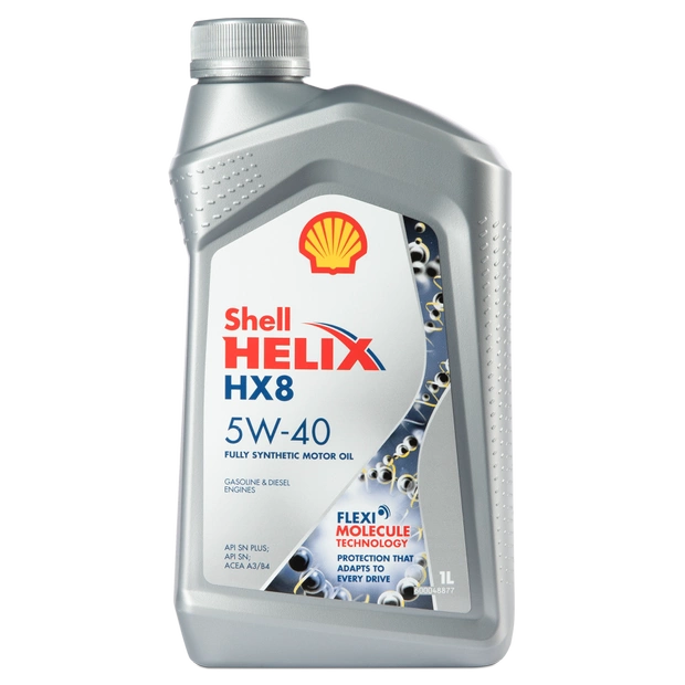 Моторное масло SHELL 5W40 HELIX HX8 SYNTHETIC, 1л (SHELL: SHELL 5W40 HELIX HX8 SYNTHETIC1)