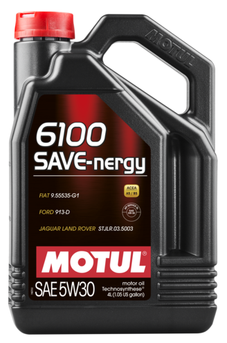 MOTUL 5W30 (4L) 6100 SAVE-NERGY МАСЛО МОТОРНОЕ\ACEA А5/В5 АPI SL FORD WSS M2C 913D замена 107953 (MOTUL: 109378)