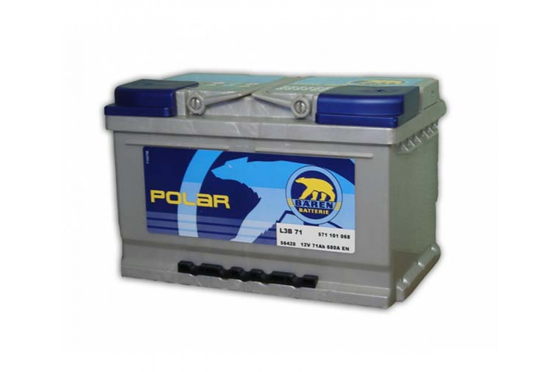 Аккумулятор Baren Polar Blu (71 A/h), 680А R+ 7905626 (BAREN: 7905626)