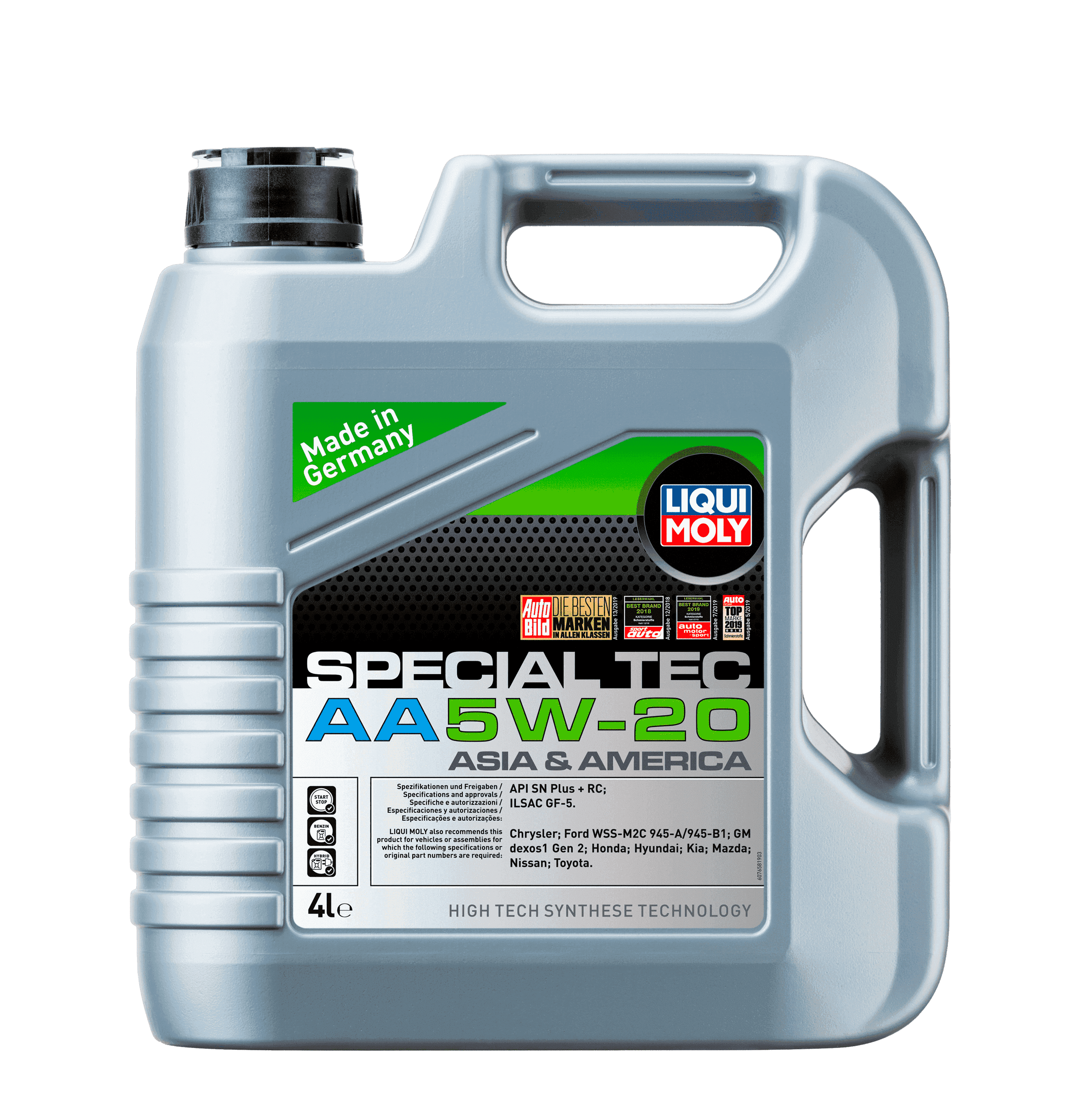 Моторное масло Liqui Moly Special Tec AA 5W-20, 4л (LiquiMoly: 7658)