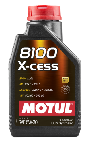 MOTUL 5W30 (1L) 8100 X-CESS МАСЛО МОТОРНОЕ 502.00/505.00  MB 229.5  BMW LL-01  RN 0700/0710 (108944)  (MOTUL: 108944)