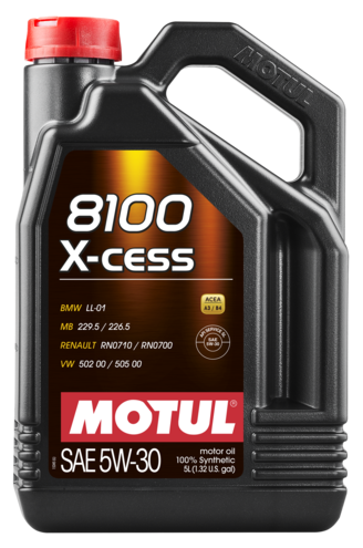 MOTUL 5W30 (5L) 8100 X-CESS МАСЛО МОТОРНОЕ 502.00/505.00  MB 229.5  BMW LL-01  RN 0700/0710 (MOTUL: 108946)