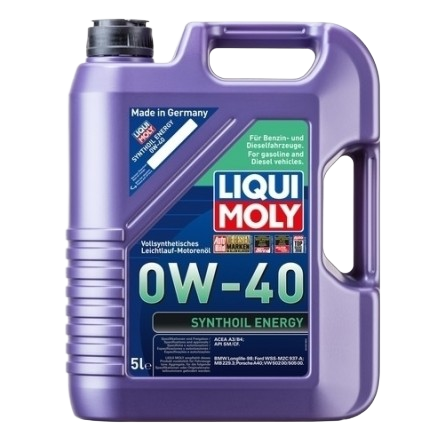 Моторное масло Liqui Moly Synthoil Energy 0W-40, 5л (LiquiMoly: 9515)