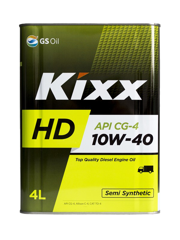 KIXX HD CG-4 10W40 4L МАСЛО МОТОРНОЕ \ API CG-4, Allison C-4, CAT TO-4  Semi Synthetic  Ж/банка (L525544TE1)  (KIXX: L525544TE1)