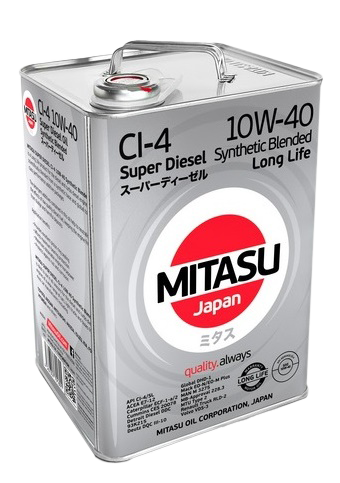 Моторное масло MITASU SUPER LL DIESEL CI-4 10W-40, 6л (MITASU: MJ-222-6)