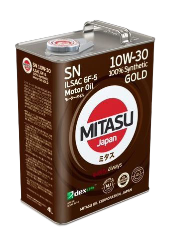 Моторное масло MITASU GOLD SN 10W-30, 4л (MITASU: MJ-105-4)