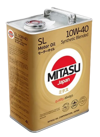 Моторное масло MITASU MOTOR OIL SL 10W-40, 4л (MITASU: MJ-124-4)