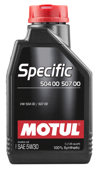 MOTUL 5W30 (1L) SPECIFIC 504 00/507 00 МАСЛО МОТОРНОЕ\ACEA C3 VW 504 00/507 00(ЗАМЕНА 101474) (106374)  (MOTUL: 106374)