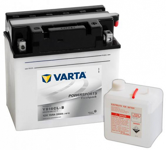 Аккумулятор Varta Powersports Freshpack 519 014 018 (19 A/h), 240A R+ (VARTA: 519 014 018)