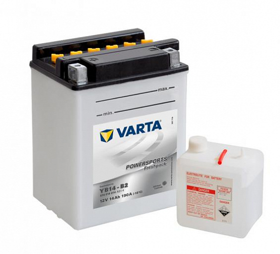 Аккумулятор Varta Powersports Freshpack 514 014 014 (14 A/h), 190A L+ (VARTA: 514 014 014)