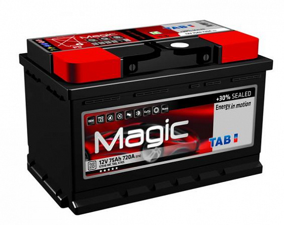 Аккумулятор TAB Magic (75 A/h), 720А R+ низ. (TAB: 189072)