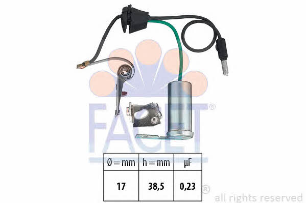Прерыватель системы зажигания (1369126) Facet 1.3691/26 (FACET: 1.369126)