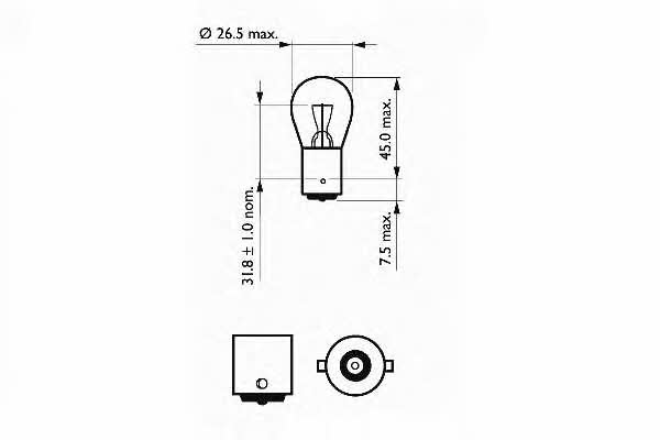 Лампа накаливания P21W 12V 21W (202075) SCT 202075 (SCT: 202075)