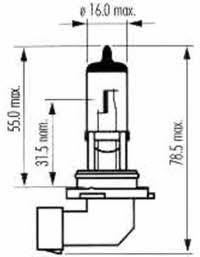 Лампа галогенная HB4 12V 51W (202594) SCT 202594 (SCT: 202594)