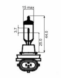 Лампа галогенная H8 12V 35W (202617) SCT 202617 (SCT: 202617)