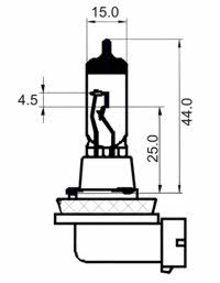 Лампа галогенная H11 12V 55W (202624) SCT 202624 (SCT: 202624)