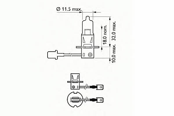 Лампа галогенная H3 12V 55W (202723) SCT 202723 (SCT: 202723)