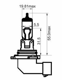 Лампа галогенная H12 12V 53W (203003) SCT 203003 (SCT: 203003)