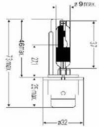 Лампа ксеноновая D2S 85V 35W (203034) SCT 203034 (SCT: 203034)