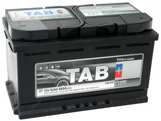 Аккумулятор TAB Polar (92 A/h), 800A R+ (TAB: 246092)