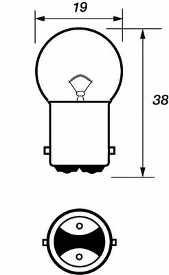 Лампа накаливания R5W 24V 5W (LVEB150) Motorquip LVEB150 (Motorquip: LVEB150)