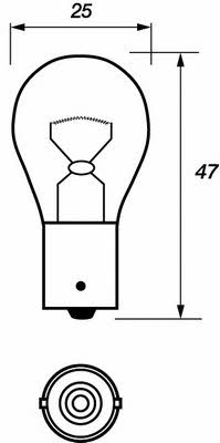 Лампа накаливания P21W 12V 21W (LVEB382) Motorquip LVEB382 (Motorquip: LVEB382)