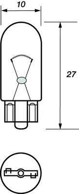 Лампа накаливания W5W 12V 5W (LVEB501) Motorquip LVEB501 (Motorquip: LVEB501)