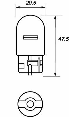 Лампа накаливания W21W 12V 21W (VBU382W) Motorquip VBU382W (Motorquip: VBU382W)