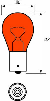 Лампа накаливания P21W 12V 21W (VBU382Y) Motorquip VBU382Y (Motorquip: VBU382Y)