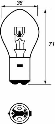 Лампа галогенная S2 12V 45/40W (VBU396) Motorquip VBU396 (Motorquip: VBU396)