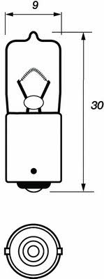 Лампа накаливания H20W 12V 20W (VBU433) Motorquip VBU433 (Motorquip: VBU433)