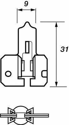 Лампа галогенная H2 24V 70W (VBU480) Motorquip VBU480 (Motorquip: VBU480)