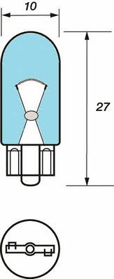 Лампа накаливания W5W 12V 5W (VBU501B) Motorquip VBU501B (Motorquip: VBU501B)