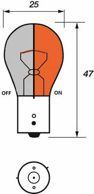 Лампа накаливания P21W 12V 21W (VBU993) Motorquip VBU993 (Motorquip: VBU993)