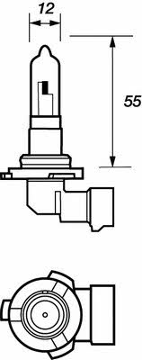 Лампа галогенная HB3 12V 60W (VMB905) Motorquip VMB905 (Motorquip: VMB905)