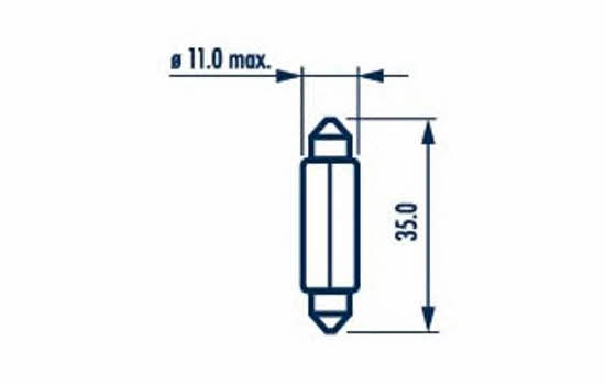 Лампа накаливания C5W 12V 5W (171253000) Narva 171253000 (NARVA: 171253000)