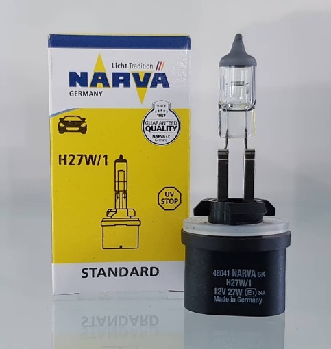 Лампа галогенная Narva Standard H27W/1 12V 27W (480413000) Narva 480413000 (NARVA: 480413000)