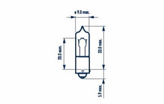 Лампа накаливания H21W 12V 21W (681913000) Narva 681913000 (NARVA: 681913000)