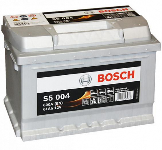 Аккумулятор Bosch S5 004 (61 А/h), 600А R+ (561 400 060) (BOSCH: 0092S50040)