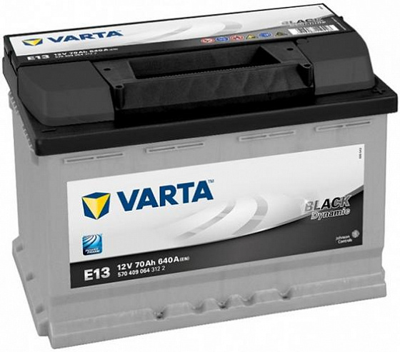 Аккумулятор Varta Black Dynamic E13 (70 А/h), 640А R+ (570 409 064) (VARTA: 570409064)