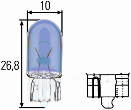 Лампа накаливания W5W (8GP003594261) Hella 8GP 003 594-261 (HELLA: 8GP 003 594-261)